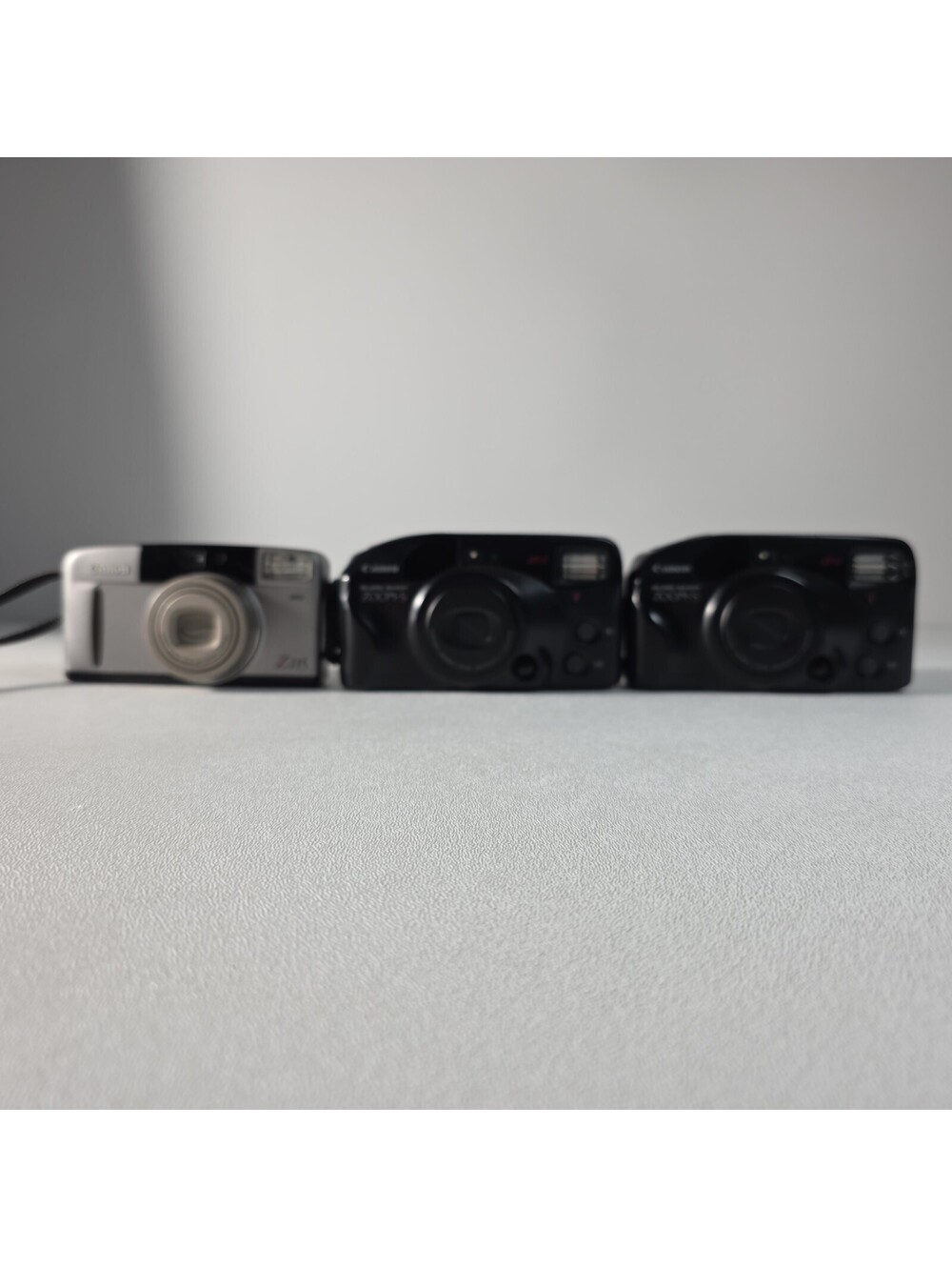 Lot of 3 Canon Sure Shot Point & Shoot Film Cameras Z115 Zoom S Parts Repair